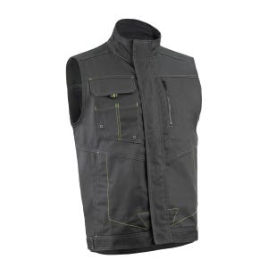 BARVA Gilet Anthracite/Lime, 60%CO/40%PES, 270g/m² - Coverguard - Taille S