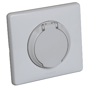 Prise Aspiration centralisée blanc (C+D+E) - Celiane blanc filaire pour Dooble ALDES - 11070112 Prise murale avec contact électrique compatible