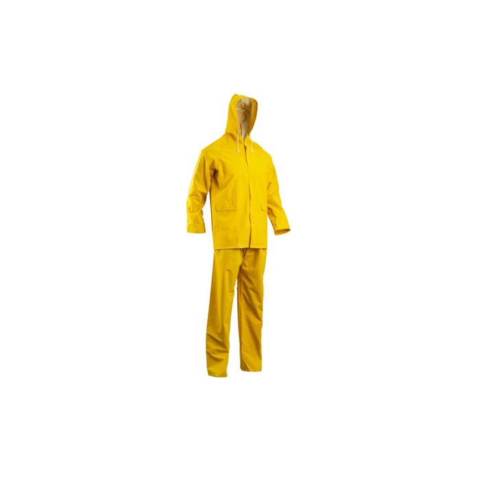Ensemble de pluie PVC/PVC, jaune, 415g/m² - COVERGUARD - Taille L
