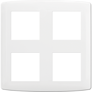 Plaque de finition polycarbonate - 2x2 postes - ESPRIT Blanc
