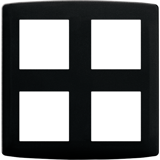 Plaque de finition polycarbonate - 2x2 postes - ESPRIT Couleur Anthracite