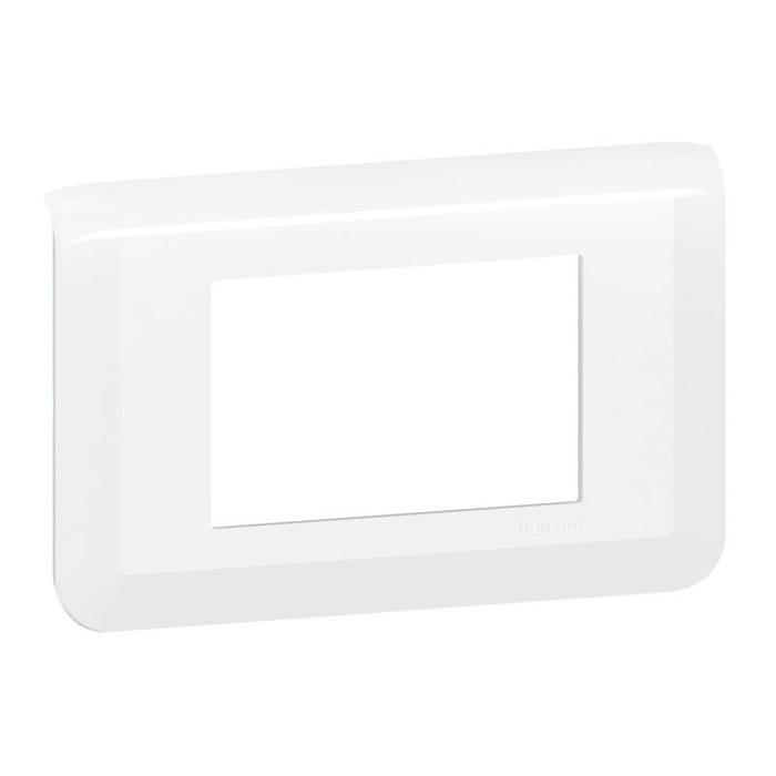 Plaque de finition MOSAIC blanc pour 3 modules - LEGRAND - 078803L