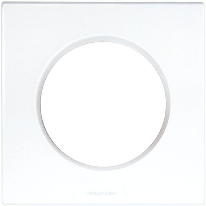 Plaques de finition polycarbonate - Blanc brillant - SQUARE 1 poste