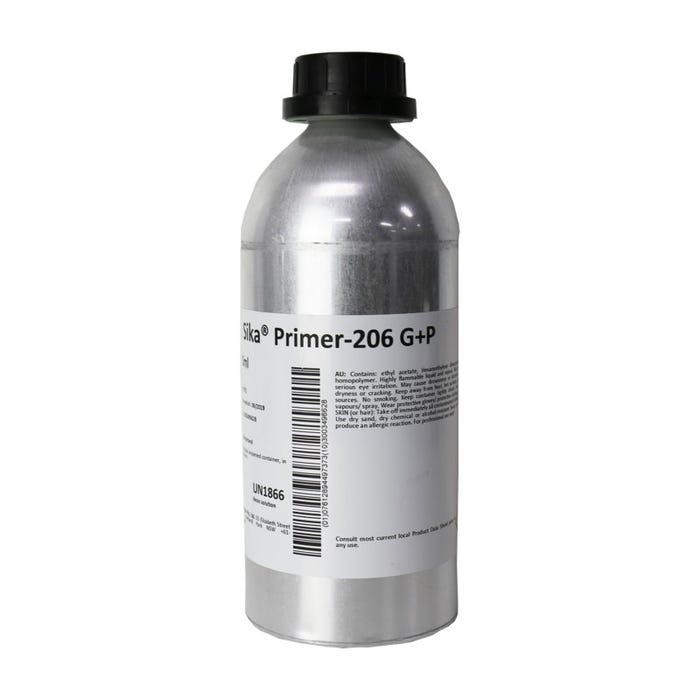 Sika Primer-206 G+P - Primaire pour verre, laque, plastiques, aluminium et inox - Sika - 1 L Noir