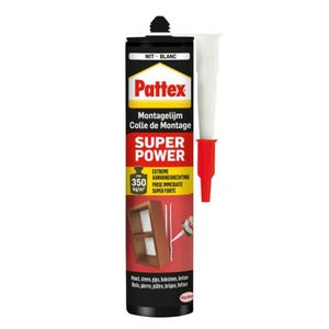 Super Power - Colle de montage à base acqueuse - Pattex - Duo pack : 2x 370 g / le deuxième à moitié prix