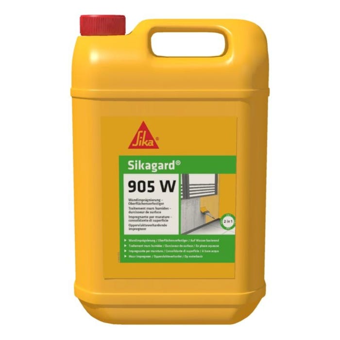 SikaGard-905 W - Prévention du salpêtre et anti-humidité - Sika - 5 L
