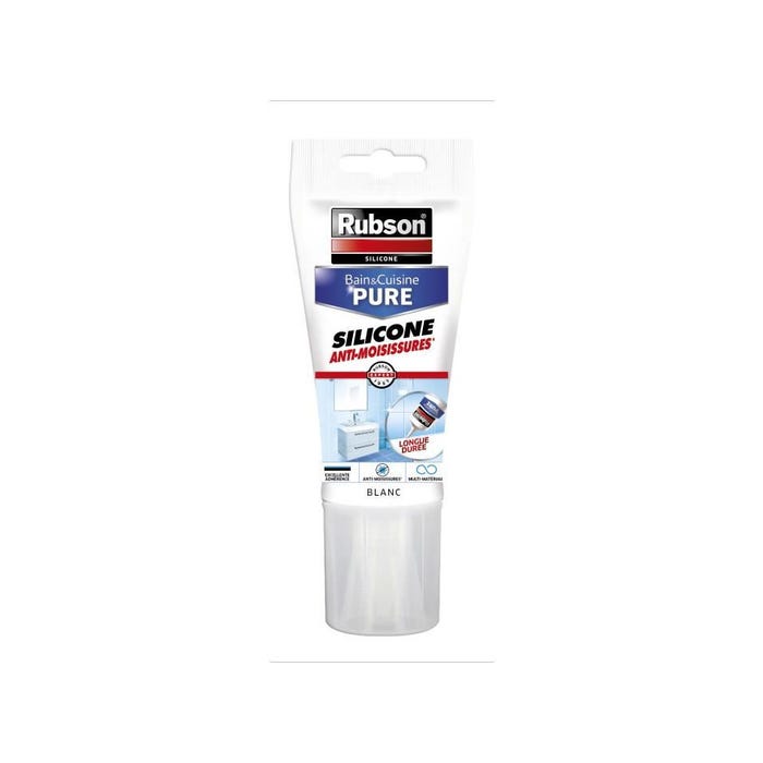Mastic sanitaire Rubson - Tube 150 ml - Blanc