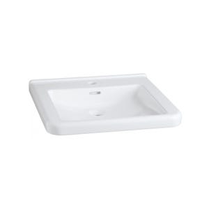 Keramag Renova Nr. 1 Comfort, lavabo encastré, 650x550 mm, avec percement pour robinetterie, avec trop-plein, blanc, 128665, Coloris: Blanc