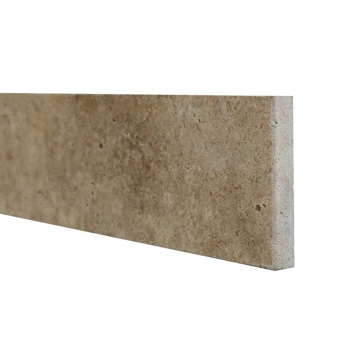 Plinthe en Travertin pierre naturelle premier choix mix 40x8cm Ep. 1,2cm (vendu à la pièce) - Ligerio