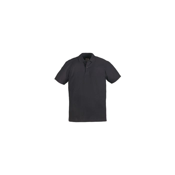 SAFARI Polo MC noir, 100% coton, 220g/m² - COVERGUARD - Taille XL
