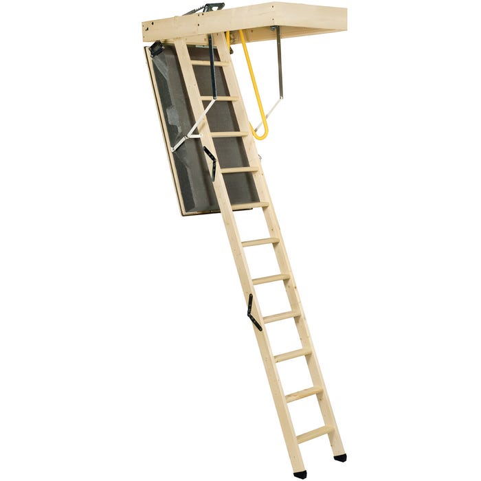 Escalier escamotable "Polartop" à haute isolation - hauteur 275 cm - 140 x 70 cm