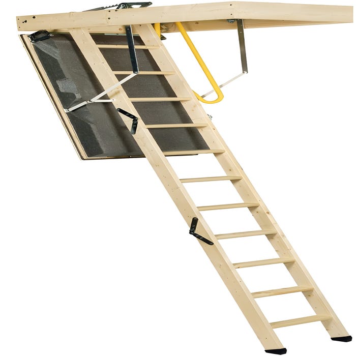 Escalier escamotable "Polartop" à haute isolation - hauteur 275 cm - 120 x 60 cm