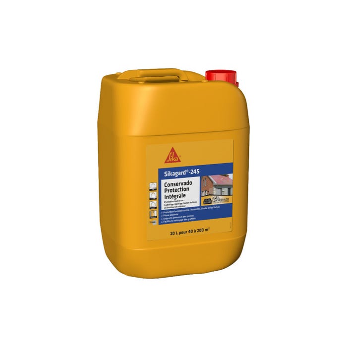 Protection hydrofuge SIKA Sikagard-245 Conservado Protection Intégrale - 20L