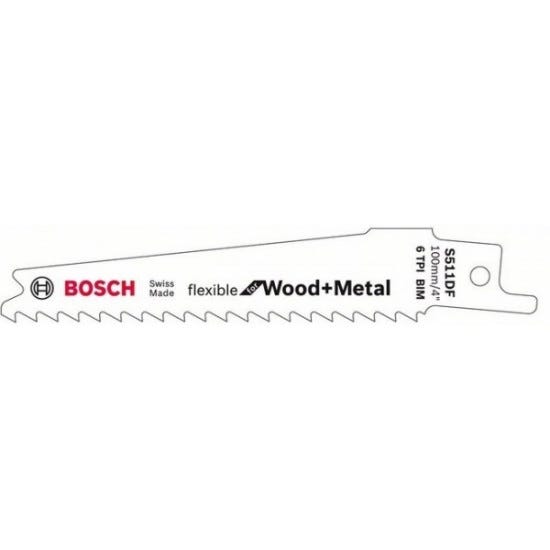 Lames de scie sabre S 511 DF Flexible for Wood and Metal - BOSCH - 2608657722