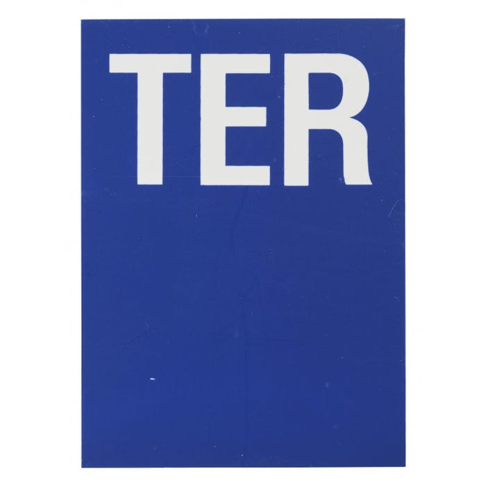 THIRARD - Plaque signalétique "TER" 65x90mm avec adhésif - THIRARD