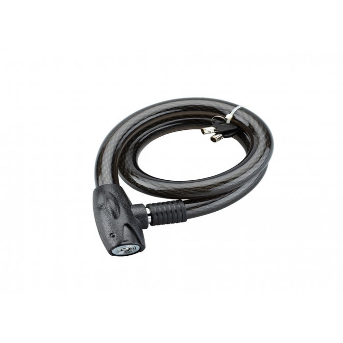 THIRARD - Antivol à clé Scorp, câble acier, vélo, 25mmx1m, 2 clés, noir