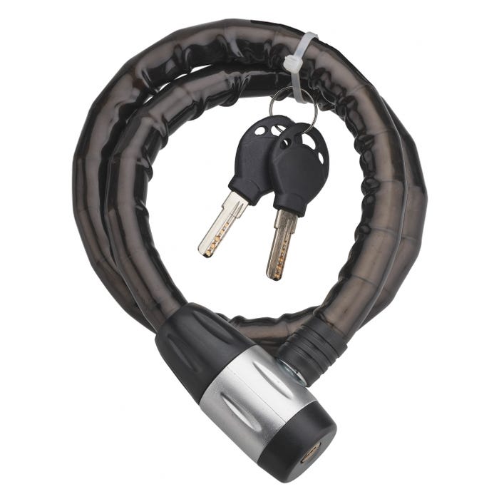 THIRARD - Antivol à clé Scorp, câble blindé acier, moto, 18mmx1m, 2 clés, noir
