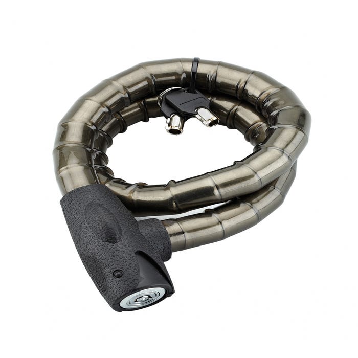 THIRARD - Antivol à clé Scorp, câble blindé acier, vélo, 25mmx0.85m, 2 clés, noir