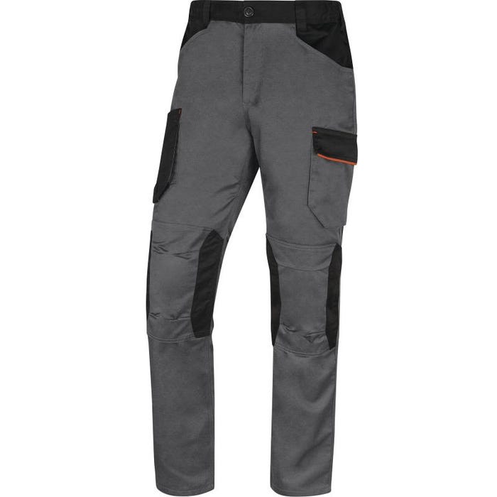 Pantalon de travail multipoches MACH 2 V3 gris/orange TXL - DELTA PLUS - M2PA3GOXG