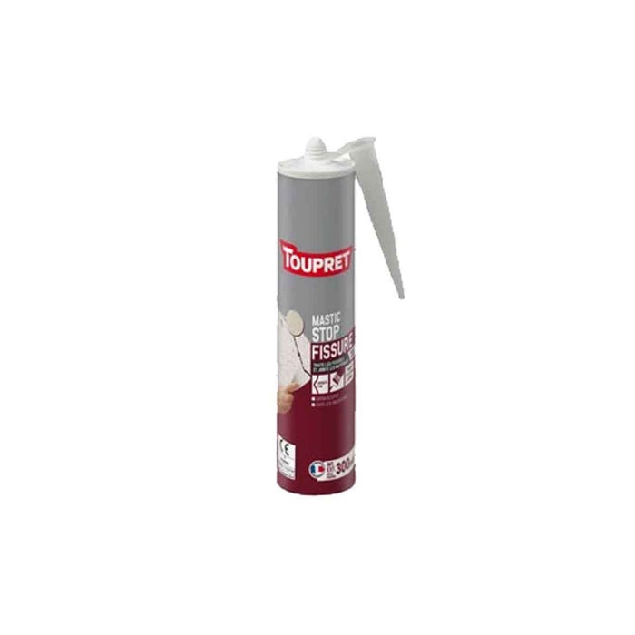 Mastic Stop fissures TOUPRET 300ml Blanc - BCMACEXB300