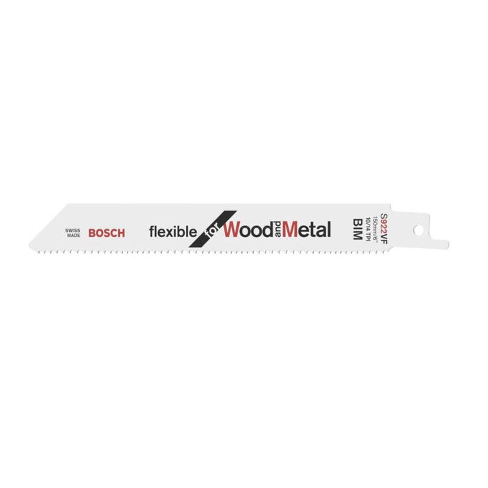 Lames de scie sabre S 922 VF Flexible for Wood and Metal - BOSCH - 2608656017