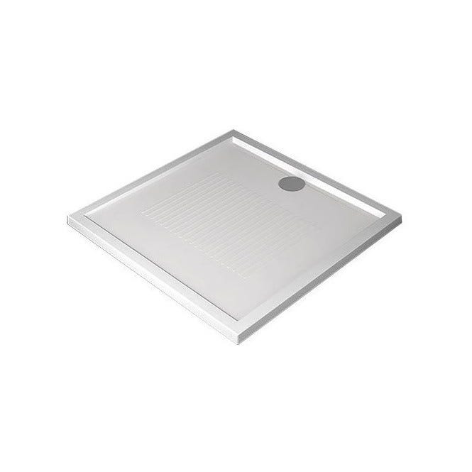 Receveur de douche OLYMPIC blanc carré 80x80 cm hauteur 4,5 cm OLN804-30 Novellini