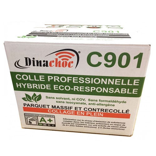 Colle professionnelle hybride eco-responsable pour parquet Dinachoc C901 - 15Kg