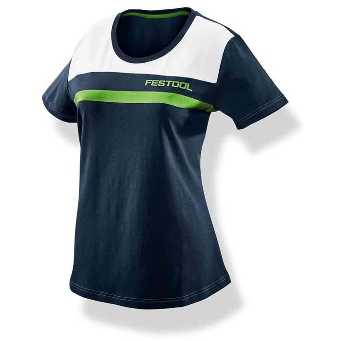 T-shirt femmes tendance bleu marine/blanc/vert FASH-LAD-FT1-M - FESTOOL - 577307