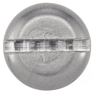 Vis à métaux tête cylindrique large fendue - Inox A4 2,5x14 mm - Boîte de 500