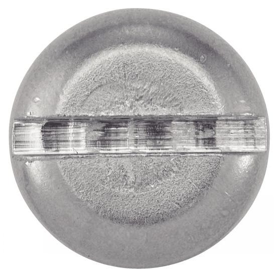Vis à métaux tête cylindrique large fendue - Inox A4 2x10 mm - Boîte de 500