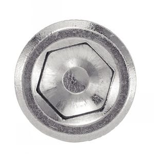 Vis à métaux tête cylindrique six pans creux - Inox A4-80 6x45 mm - Boîte de 100