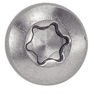 Vis à métaux tête cylindrique six lobes - Inox A4 2,5x12 mm - Boîte de 500