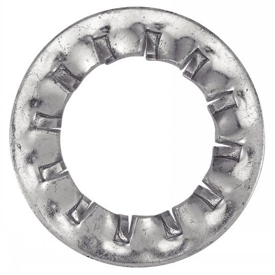 Rondelle -Eventail- à dentures intérieures JZ - Acier Zn Ø10 mm - Boîte de 200