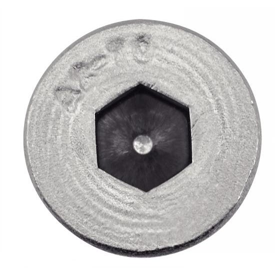 Vis à métaux tête cylindrique reduite six pans creux - Inox A2 8x12 mm - Boîte de 100