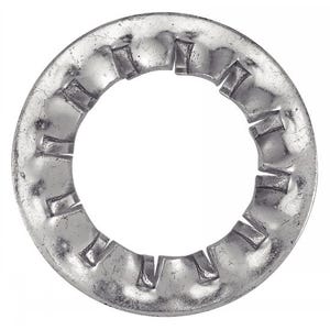 Rondelle -Eventail- à dentures intérieures JZ - Acier Zn Ø4 mm - Boîte de 500