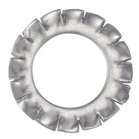 Rondelle -Eventail- à dentures exterieures - Inox A2 d6 mm - Boîte de 50