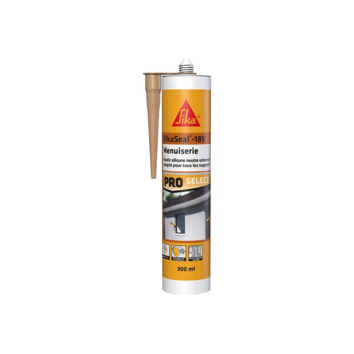 Mastic silicone SIKA Sikaseal-185 Menuiserie - Beige pierre - 300ml