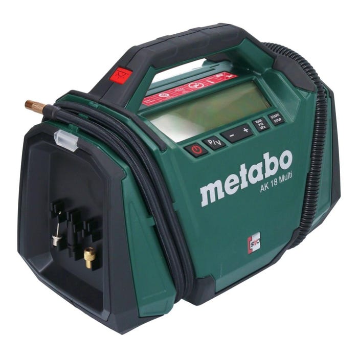 Metabo AK 18 Multi Compresseur à batterie 18 V 11 bar Solo ( 600794850 ) - sans batterie, sans chargeur