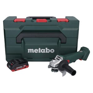 Metabo W 18 L 9-125 Meuleuse angulaire sans fil 18 V 125 mm + 1x batterie 4,0 Ah + metaBOX - sans chargeur