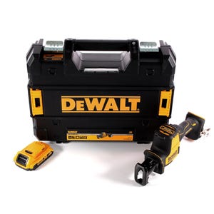 DeWalt DCS 369 NT Scie sabre sans fil 18 V + 1x batterie 2,0 Ah + TSTAK - sans chargeur