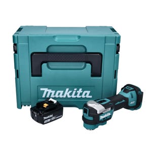 Makita DTM52F1J Outil multifonctions sans fil Starlock Max Brushless 18V + 1x Batterie 3,0Ah + Coffret Makpac - sans chargeur