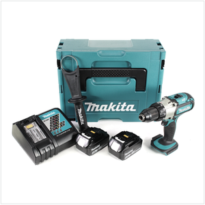 Makita DDF 451 RMJ Perceuse visseuse sans fil, 18V 80Nm + 2x Batteries 4,0Ah + Chargeur + Makpac