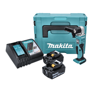 Makita DDA 351 RTJ Perceuse angulaire sans fi 18 V 13,5 Nm + 2x Batteries 5,0 Ah + Chargeur + Coffret Makpac