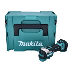 Makita DTM52ZJ Découpeur-ponceur multifonction sans fil 18V Starlock Max Brushless + Coffret Makpac - sans batterie, sans