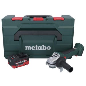 Metabo W 18 L BL 9-125 Meuleuse d'angle sans fil 18 V 125 mm Brushless + 1x batterie 5,5 Ah + metaBOX - sans chargeur
