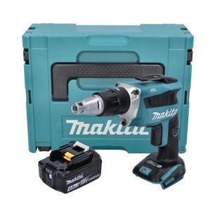 Makita DFS 452 M1J Visseuse plaque de plâtre sans fil 18 V Brushless + 1x batterie 4,0 Ah + Makpac - sans kit chargeur