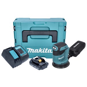 Makita DBO180SY1J Ponceuse excentrique sans fil 125mm 18V + 1x Batterie 1,5Ah + Chargeur + Coffret Makpac