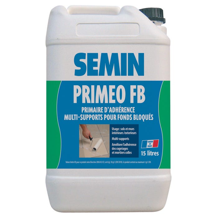 Semin Primaire d'Adhérence Priméo FB - Sols - Intérieur/Extérieur - Bidon 15 L