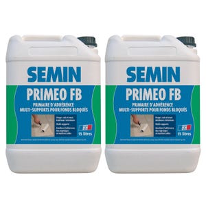 Semin Primaire d'Adhérence Priméo FB - Sols - Intérieur/Extérieur - Bidon 15 L (lot de 2)