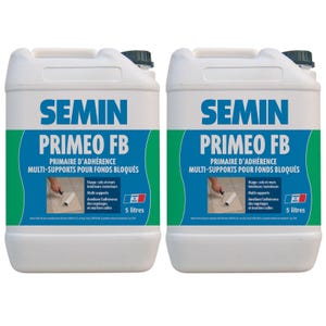 Semin Primaire d'Adhérence Priméo FB - Sols - Intérieur/Extérieur - Bidon 5 L (lot de 2)